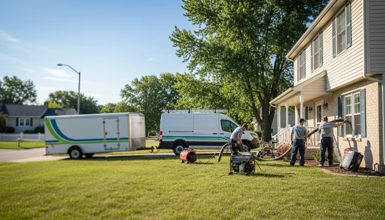 Flooded Basement Restoration And Cleanup With Repair in Hutsonville, IL near me